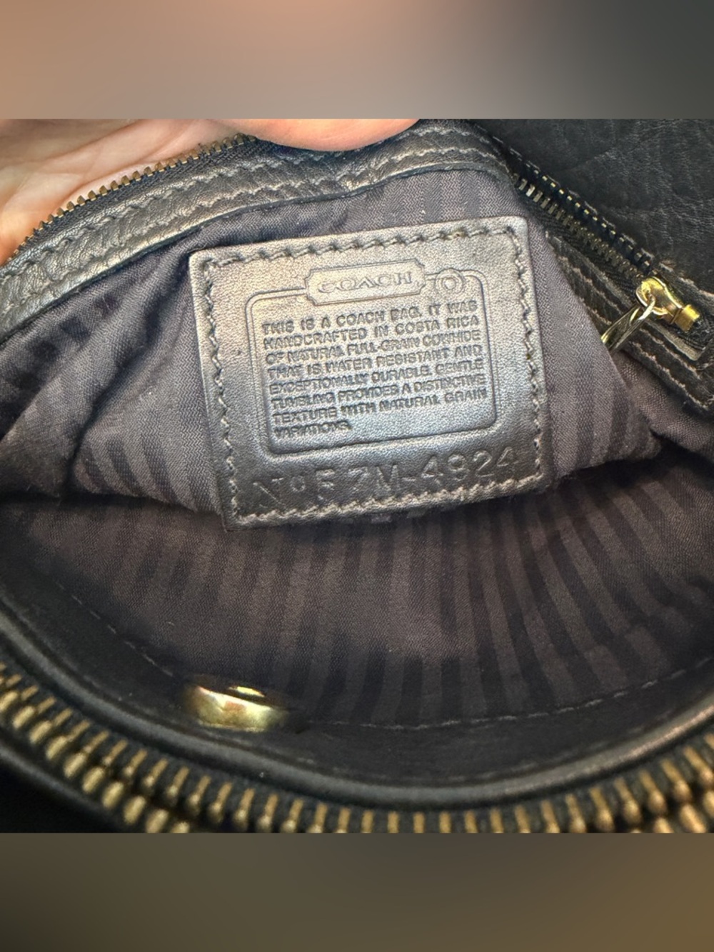 Vintage 90s Coach Sonoma Leather Shoulder Bag - Picture 9 of 12